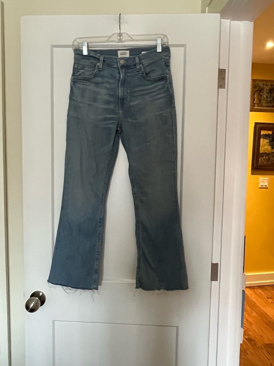 COH Isola Mid Rise Cropped Bootcut Mid Blue Wash Jeans 26 - Picture 2 of 9